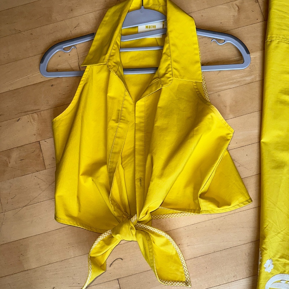 MAEVE sunny yellow  top & pant set, 0,  GD1119 - Picture 4 of 9